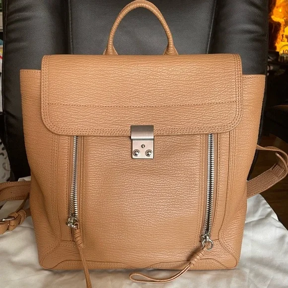 Sold❤️Authentic PHILLIP LIM
3.1 Textured Calfskin Pashli Backpack Tan - Picture 14 of 15